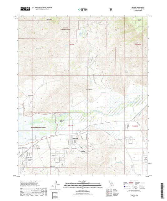 Weldon California US Topo Map Image