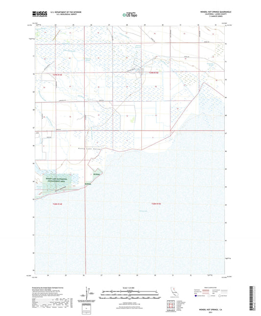Wendel Hot Springs California US Topo Map Image