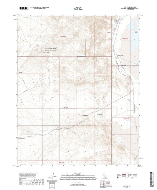 Westend California US Topo Map Image