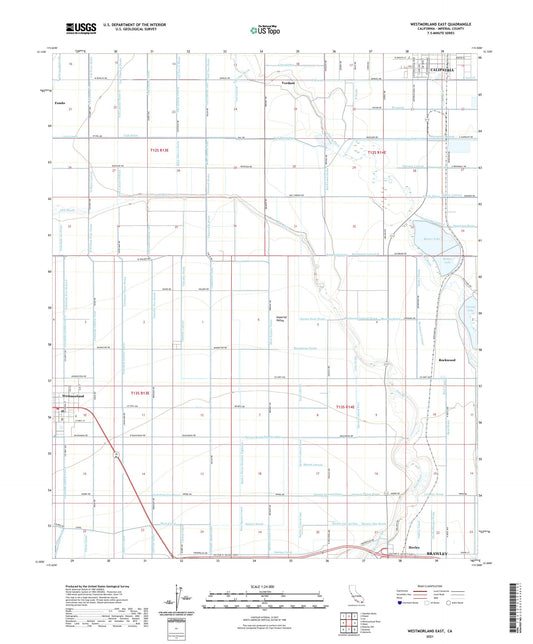 Westmorland East California US Topo Map Image