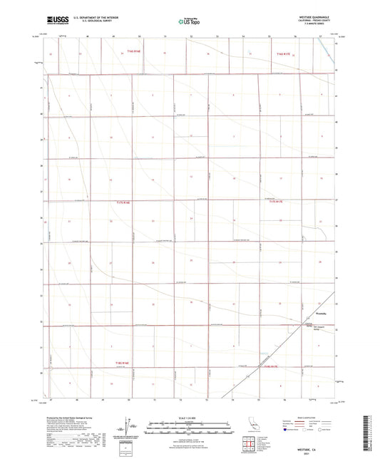 Westside California US Topo Map Image