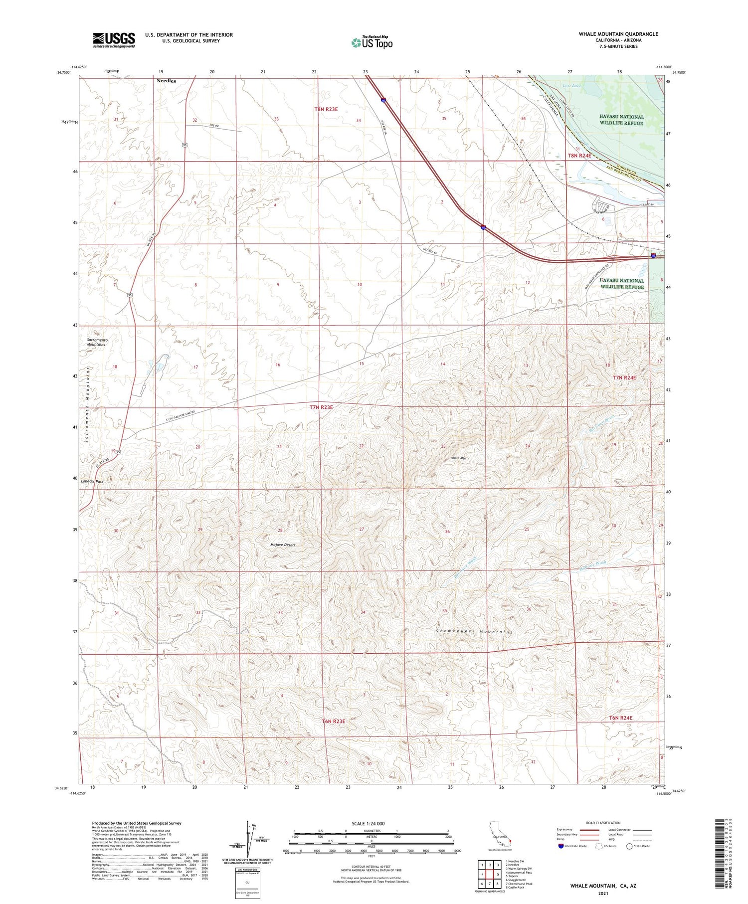 Whale Mountain California US Topo Map Image