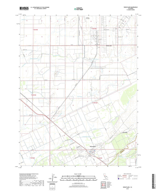 Wheatland California US Topo Map Image