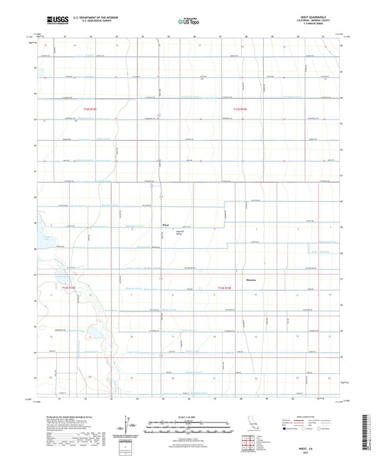 Wiest California US Topo Map Image