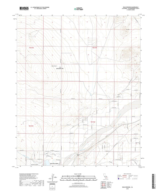 Wild Crossing California US Topo Map Image