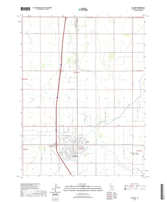 Willows California US Topo Map Image