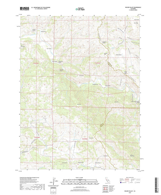 Wilson Valley California US Topo Map Image