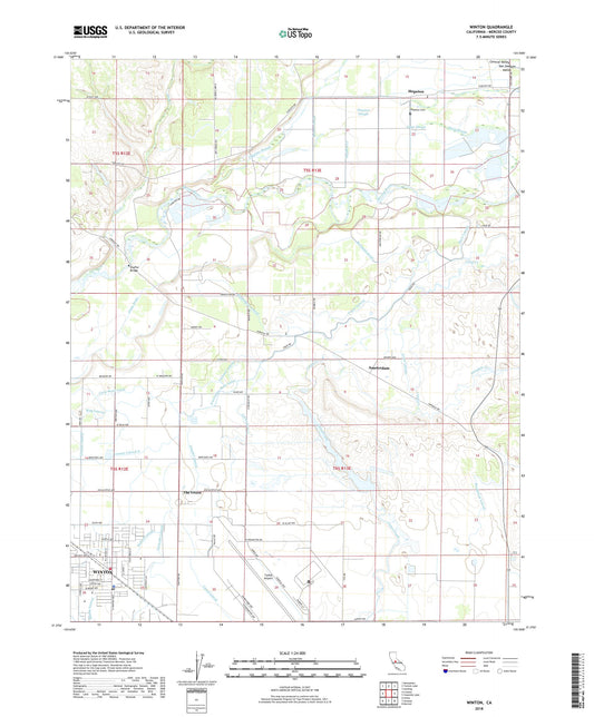 Winton California US Topo Map Image