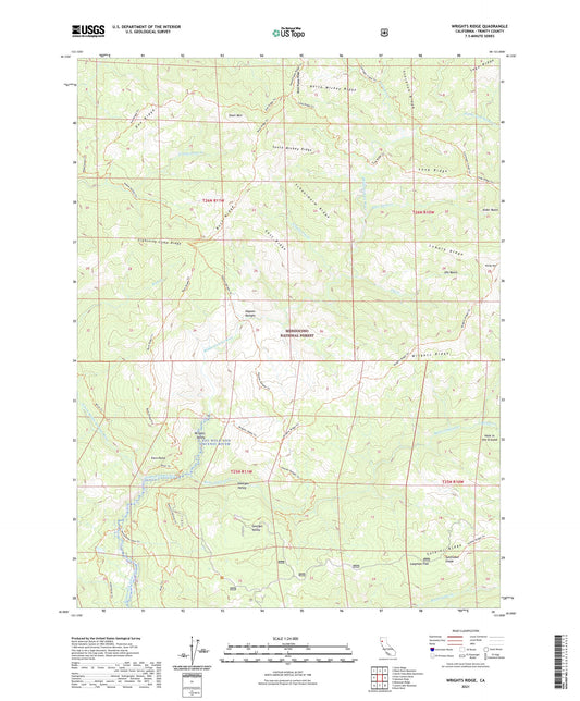 Wrights Ridge California US Topo Map Image