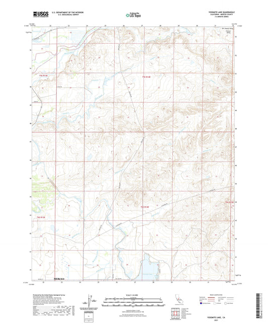 Yosemite Lake California US Topo Map Image