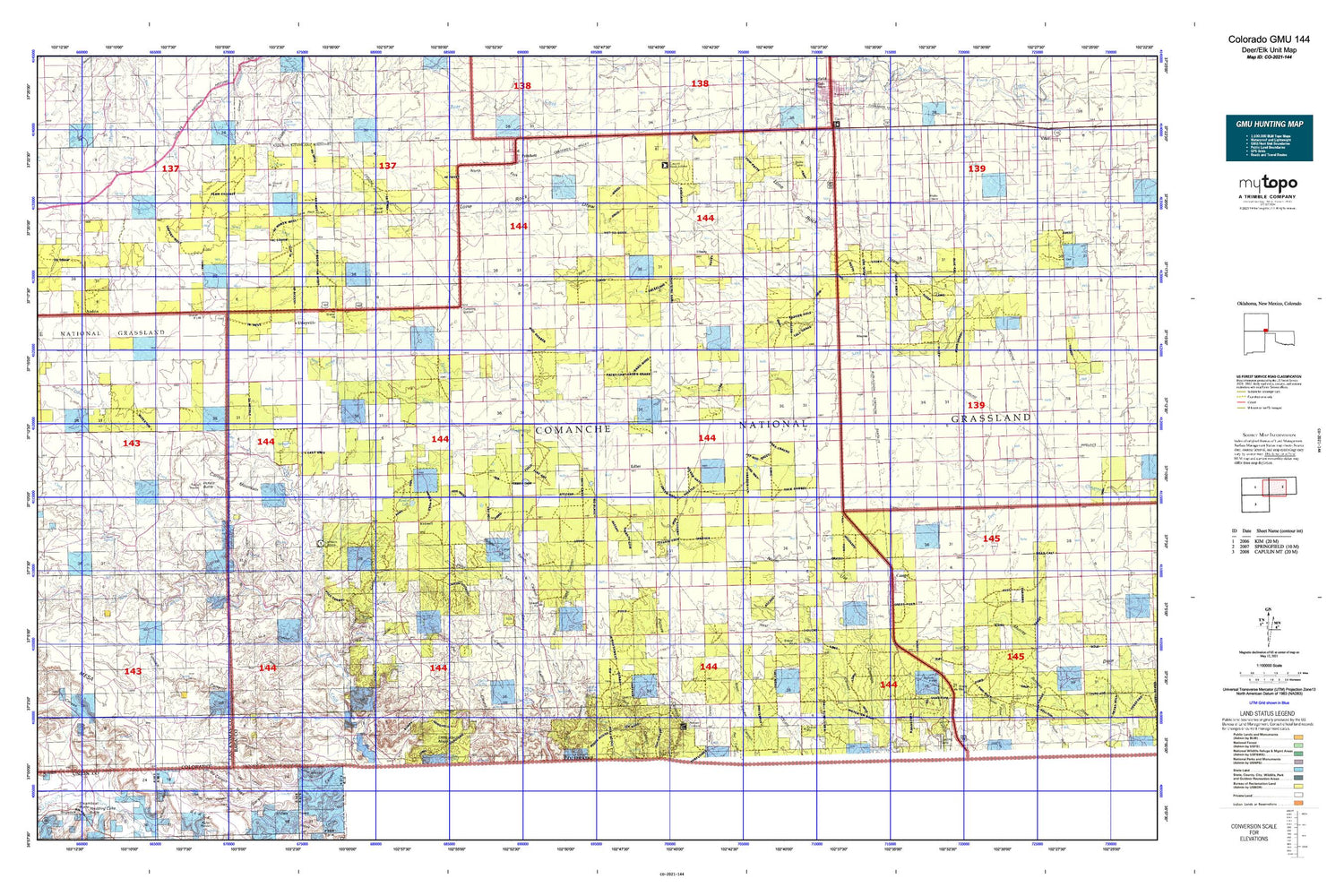 Colorado GMU 144 Map Image