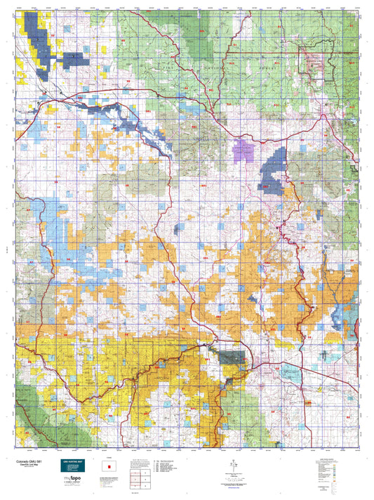 Colorado GMU 581 Map Image