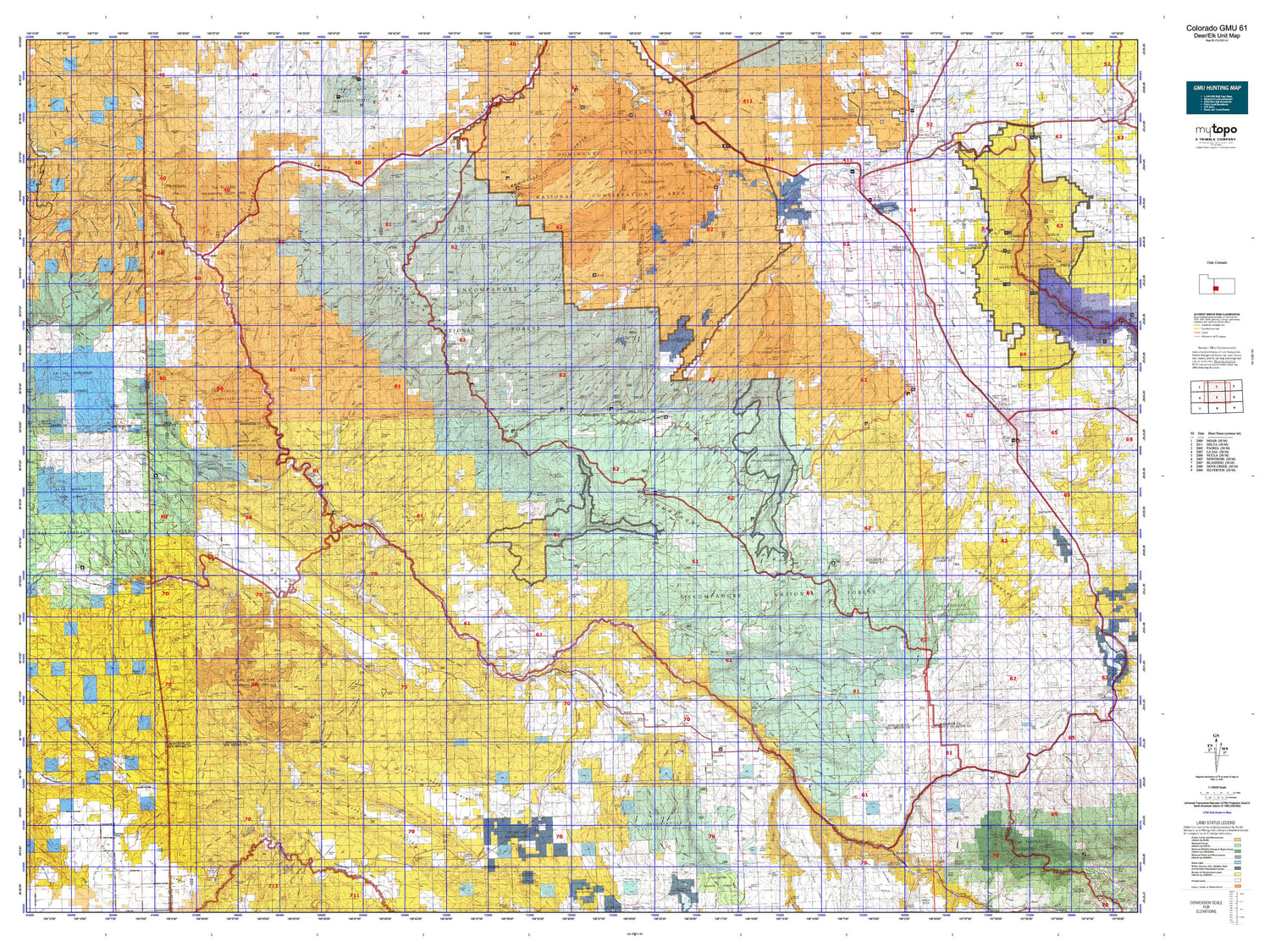 Colorado GMU 61 Map Image