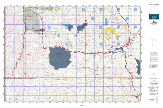 Colorado GMU 851 Map Image
