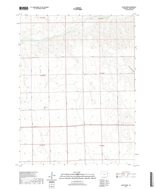 Adler Creek Colorado US Topo Map Image