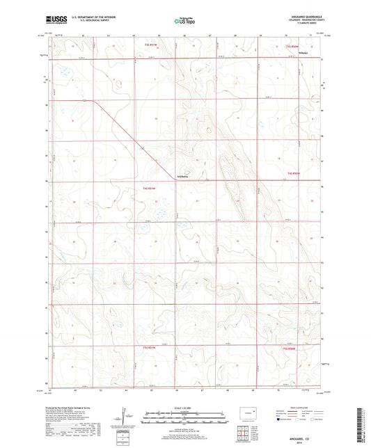 Arickaree Colorado US Topo Map Image