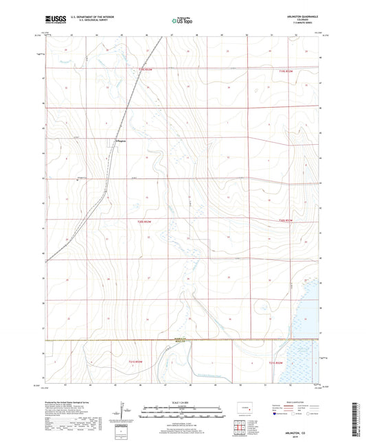 Arlington Colorado US Topo Map Image