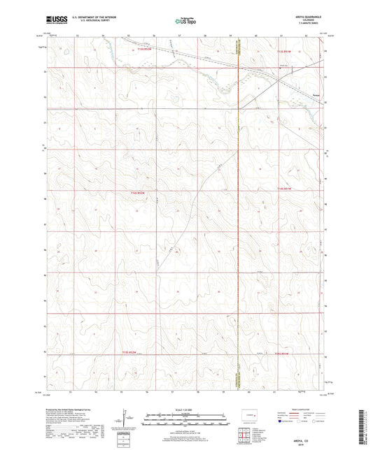 Aroya Colorado US Topo Map Image