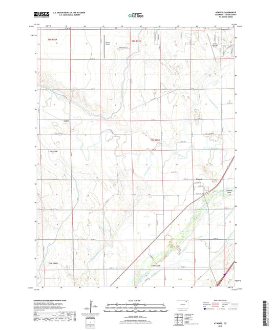 Atwood Colorado US Topo Map Image