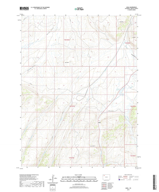 Axial Colorado US Topo Map Image