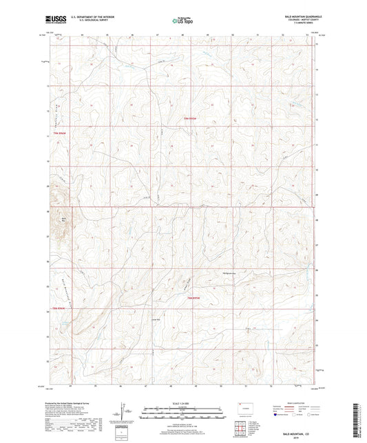Bald Mountain Colorado US Topo Map Image