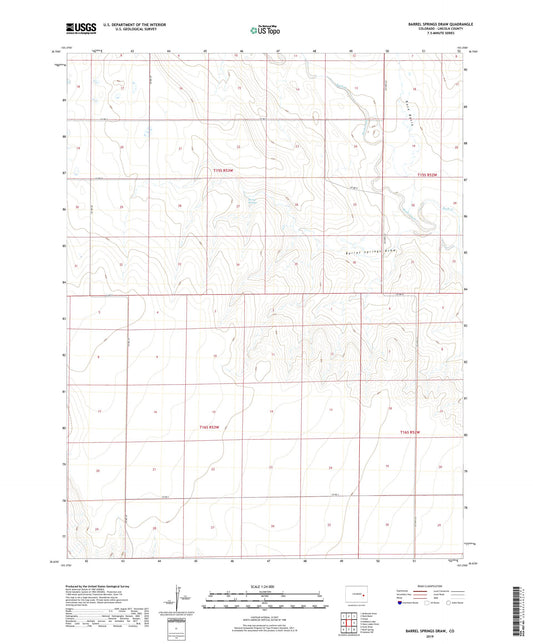 Barrel Springs Draw Colorado US Topo Map Image