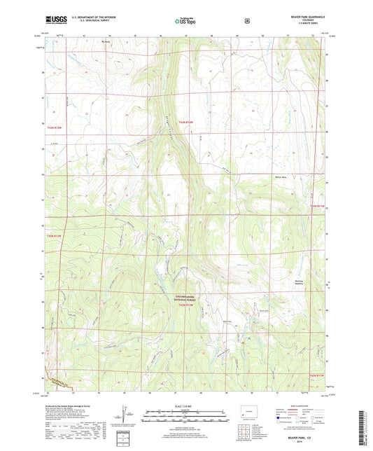 Beaver Park Colorado US Topo Map Image