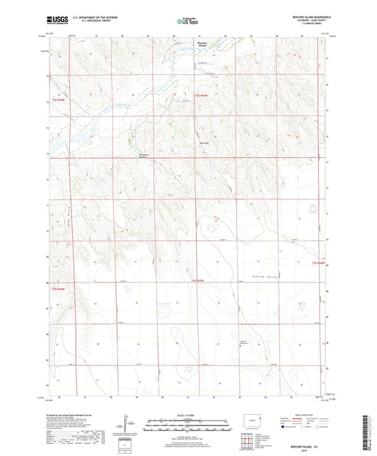 Beecher Island Colorado US Topo Map Image