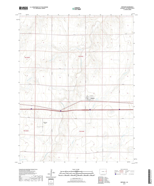 Bethune Colorado US Topo Map Image