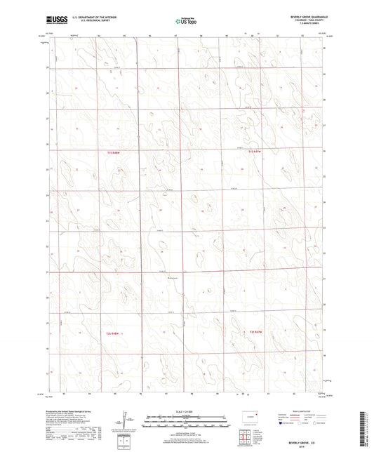 Beverly Grove Colorado US Topo Map Image