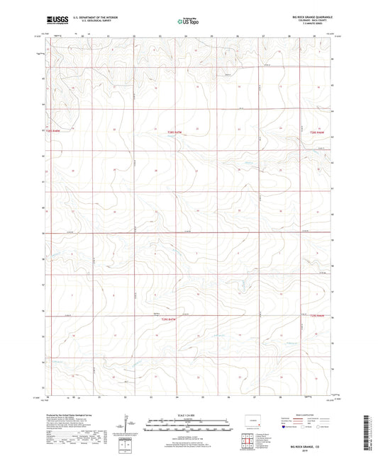 Big Rock Grange Colorado US Topo Map Image