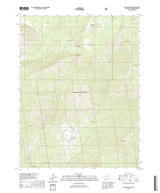 Big Soap Park Colorado US Topo Map Image