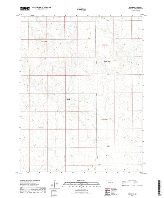 Big Spring Colorado US Topo Map Image