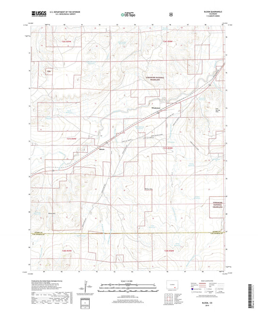 Bloom Colorado US Topo Map Image