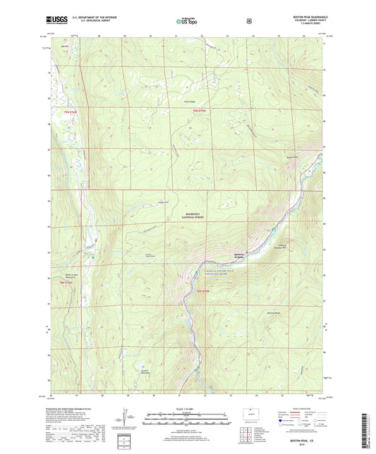 Boston Peak Colorado US Topo Map Image