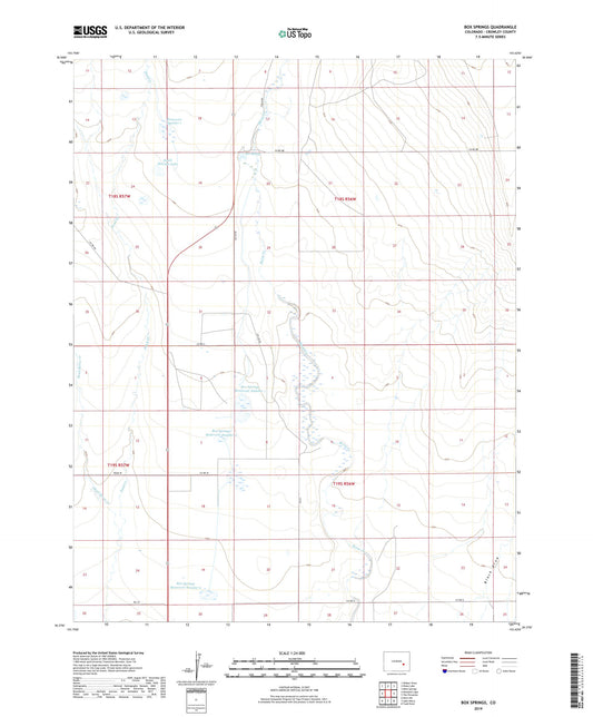 Box Springs Colorado US Topo Map Image