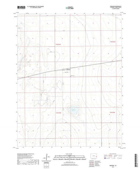 Brandon Colorado US Topo Map Image