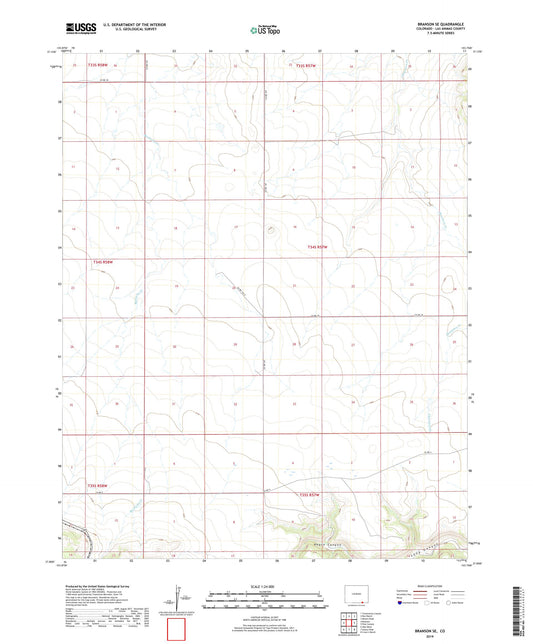 Branson SE Colorado US Topo Map Image