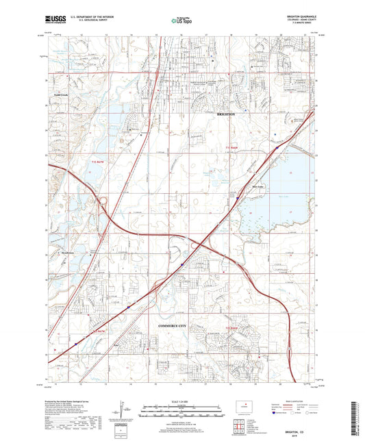 Brighton Colorado US Topo Map Image