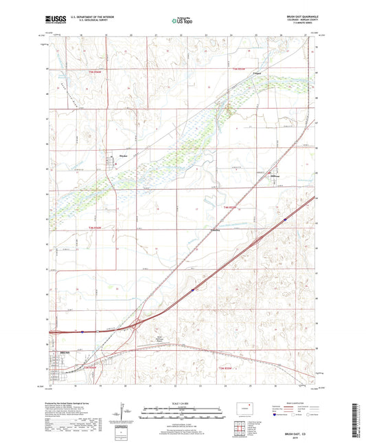 Brush East Colorado US Topo Map Image