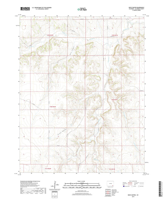 Buck Canyon Colorado US Topo Map Image