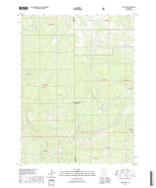 Buck Point Colorado US Topo Map Image