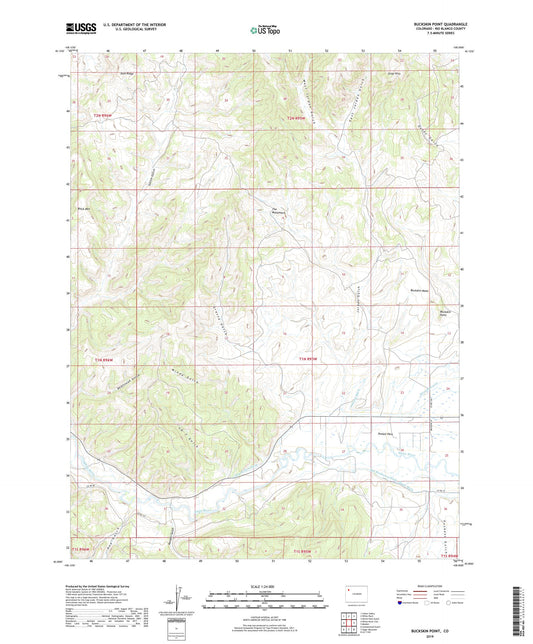 Buckskin Point Colorado US Topo Map Image
