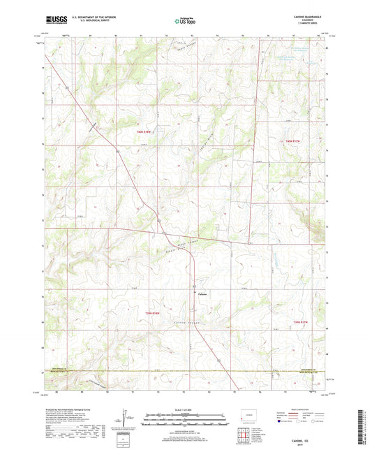 Cahone Colorado US Topo Map Image