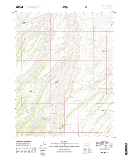 Camel Back Colorado US Topo Map Image