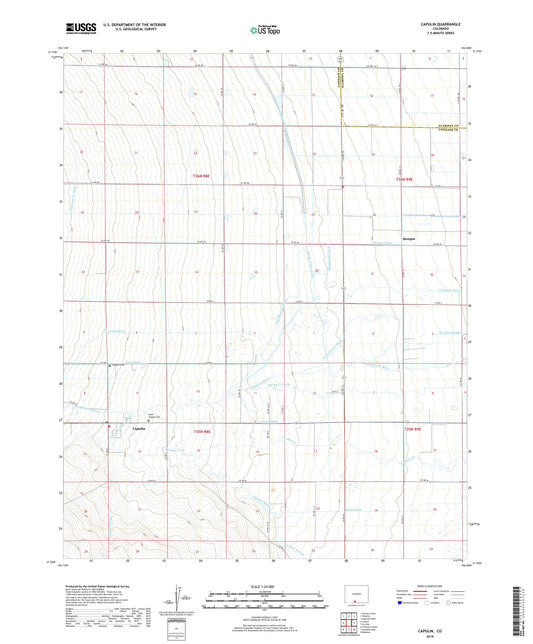 Capulin Colorado US Topo Map Image