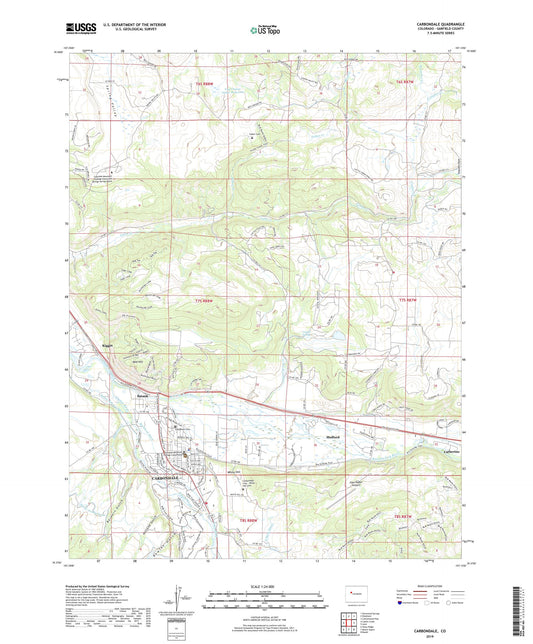 Carbondale Colorado US Topo Map Image