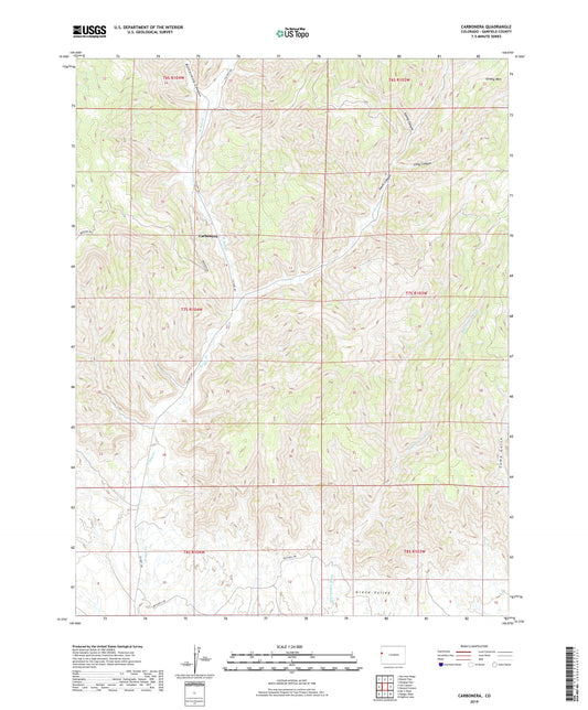 Carbonera Colorado US Topo Map Image