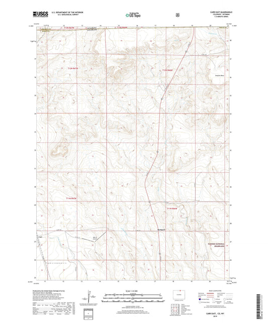 Carr East Colorado US Topo Map Image