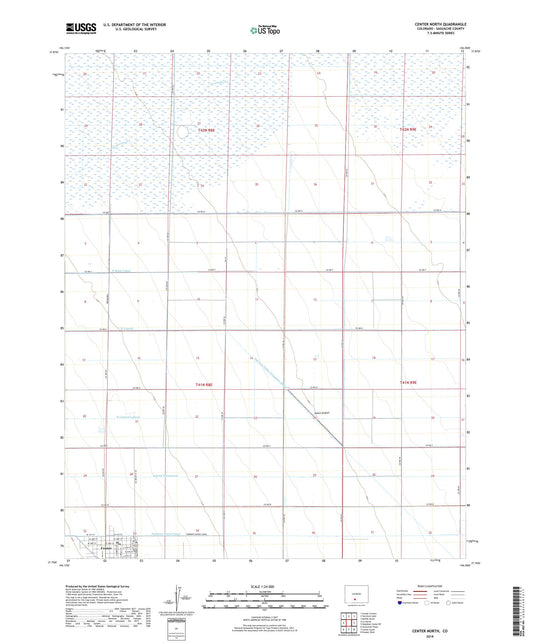 Center North Colorado US Topo Map Image